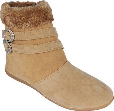 

Pink Fever Boots For Women(Beige