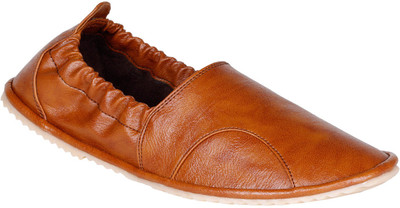 

Knot n Lace Ethnic Mojari Loafers For Men(Tan)