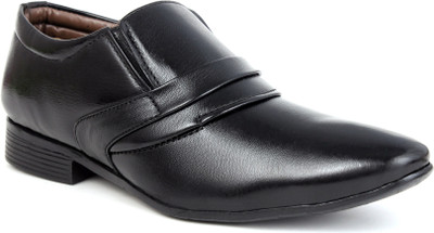 

World Walker Black Shoes Slip On For Men(Black)