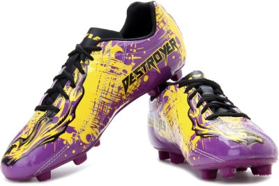 

Nivia Destroyer Football Shoes For Men(Black, Purple, Yellow, Blk;yell;purple