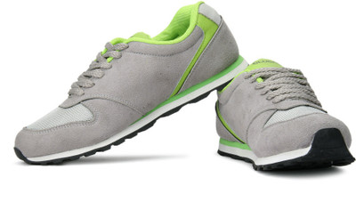 

Globalite Lunar Sneakers For Men(Grey, Green), Grey;lime