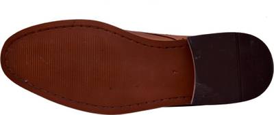 Hirel's Tan Cap Toe Derby Brogue Lace Up Lace Up