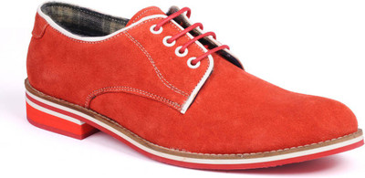 

Walker Styleways Magnific Derby Casual Shoes For Men(Red), Royal red