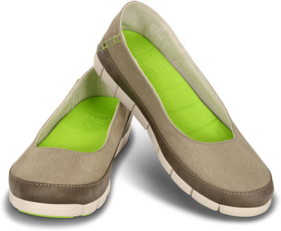 

Crocs Bellies For Women(Khaki, White), 15317-26p
