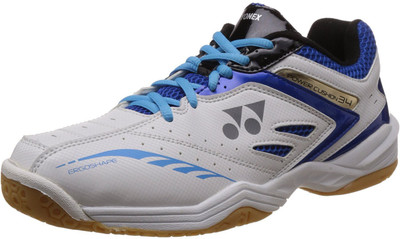 

Yonex SHB 34 EX Badminton Shoes For Men(White, Blue