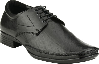 

Zebra Black Men'S Formal Derby Lace Up Shoes For Men(Black)