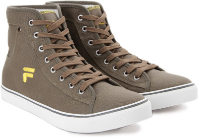

Fila EDGARDO Mid Ankle Canvas Shoes For Men(Olive, Olv/yel