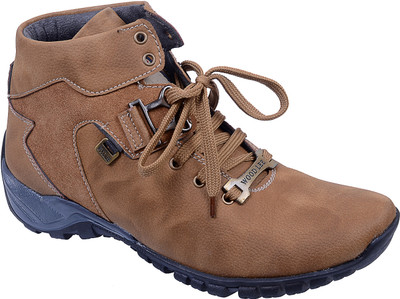 

Porcupine Laced Boots For Men(Brown)
