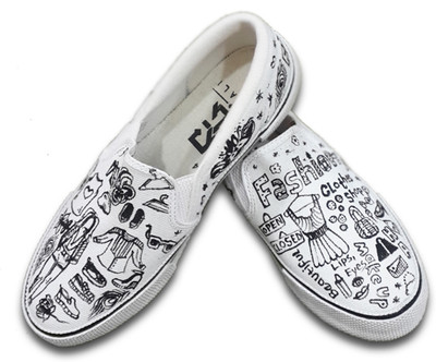 

F-Gali Fashion Doodle Casual Shoes For Men(Multicolor