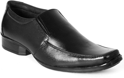 

World Walker Genuine Leather Formal Slip On For Men(Black