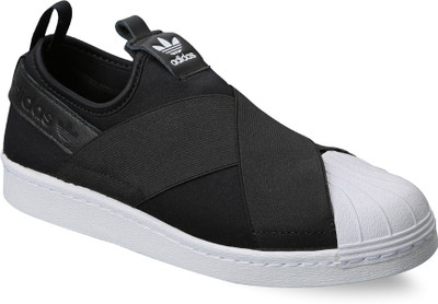 

ADIDAS ORIGINALS SUPERSTAR SLIP ON W Sneakers For Women(Black, Cblack/cblack/ftwwht