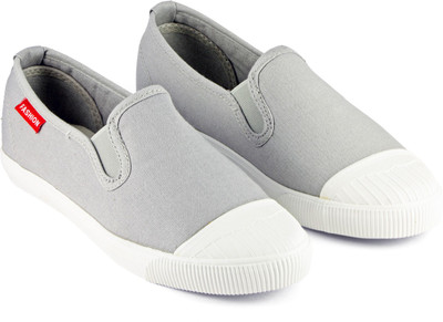 

DeVEE Minimalist Grey Canvas Shoes For Women(Grey