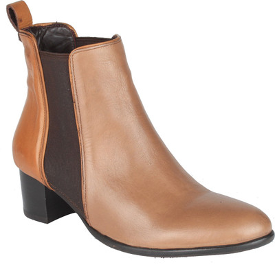

Salt N Pepper 14-604 Sophie Taupe Almond Boots Boots For Women(Tan