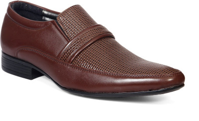 

Levanse Designer Executive Slip On For Men(Brown, Matty brown