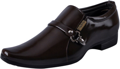 

FAUSTO Corporate Slip On For Men(Brown)