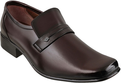 

Mochi Formal Slip On Shoes For Men(Brown, 44;maron