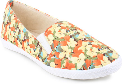 

Bonzer Slip On Sneakers For Women(Multicolor, Yellow