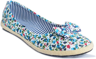 

Myra Floral Print Bellies For Women(Blue)