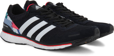 

ADIDAS ADIZERO ADIOS 3 WIDE Running Shoes For Men(Multicolor, Cblack/ftwwht/rayred