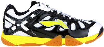 

Li-Ning Turbo Warrior Badminton Shoes For Men(Black, White, 01;black