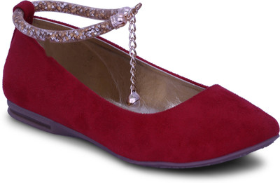 

Get Glamr PAULA SLIP ONS Bellies For Women(Red