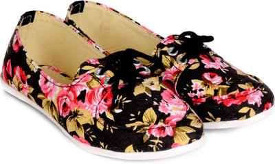 

Sam Stefy Canvas Shoes For Women(Multicolor), Black