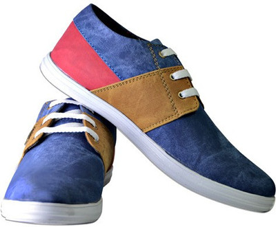 

Smoky Blue Denim Fashion Casual Shoes For Men(Blue)
