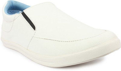 Fashimo Slip On Sneakers For Men(White