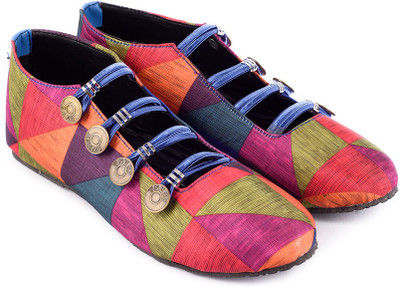 

Myra Party Wear Bellies For Women(Multicolor, Rainbow