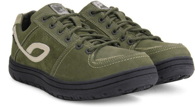 

Woodland Leather Sneakers For Men(Green, Olive green