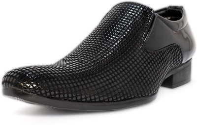 

shoecohlic party formal Slip On For Men(Black