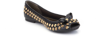 Zebba Valenica Bellies For Women(Gold, Black)