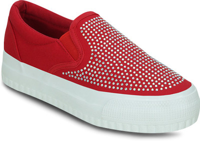 

Get Glamr Canvas Shoes For Women(Red