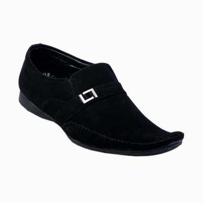 Cooper England Stylish Black Synthetic Loafers For Men(Black)