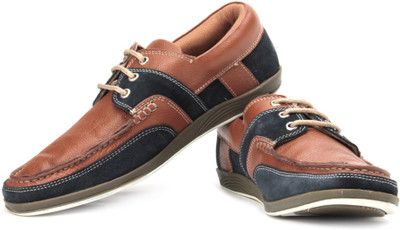 

High Sierra Boat Shoes For Men(Tan, Navy
