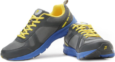 

Fila Miles Running Shoes For Men(Grey, Dark grey;yellow