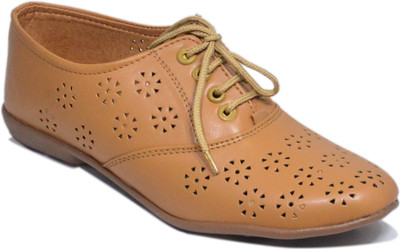 

Myra Laser Cut Sneakers For Women(Tan)