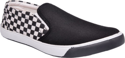 

Knoos Canvas Shoes For Men(Black, White)