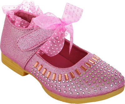 

Glinchy Synthetic Pink Comfortable Embroidery Bellies For Women(Pink