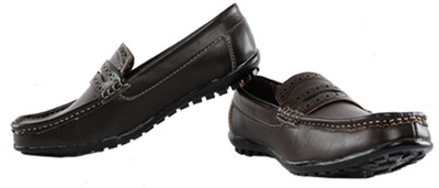 

Elligator Stylish Brown Loafers For Men(Brown