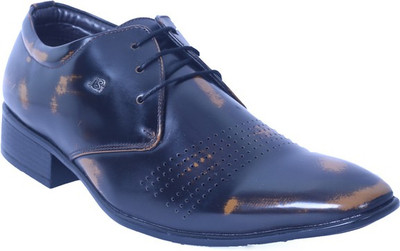 

Floxtar Black Formal Shoes Lace Up For Men(Black