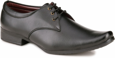 Mactree Feel Lace Up Shoes For Men(Black
