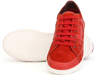 

Aditi Wasan Men's Leather Comfort Casual Shoes For Men(Red
