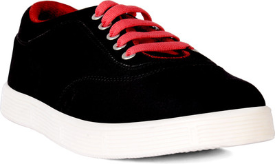 

Pryann Canvas Shoes For Men(Black, Black::red