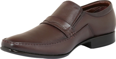

Dokmen Cherry Brown Formal shoes for Men Slip On For Men(Brown