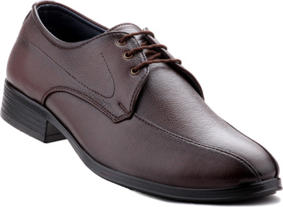 

Zebra Men's 100% Pure Synthetic Leather Brown Derby Formal Lace Up For Men(Brown