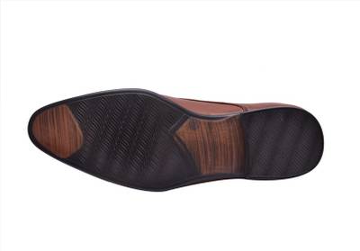 Hirel's Brown Stylish Derby Lace Up Shoes