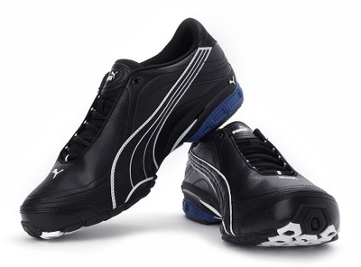 

Puma Tazon II Running Shoes For Men(Black), Black-white-olympian blue