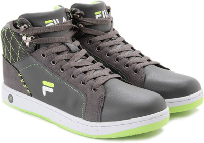 

Fila PATRIC Mid Ankle Sneakers For Men(Grey, Green, Dk gry/lim