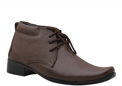

Leather King Lace Up Shoes For Men(Brown)